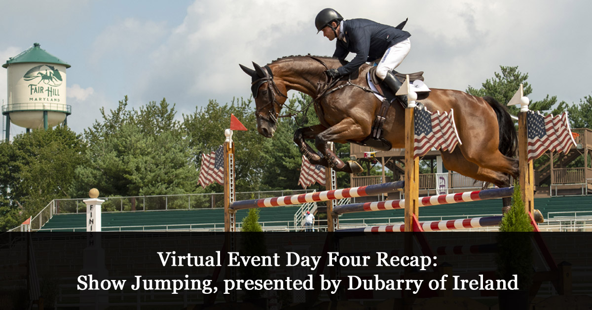 Virtual Event Concludes With Show Jumping Presented By Dubarry Of Ireland